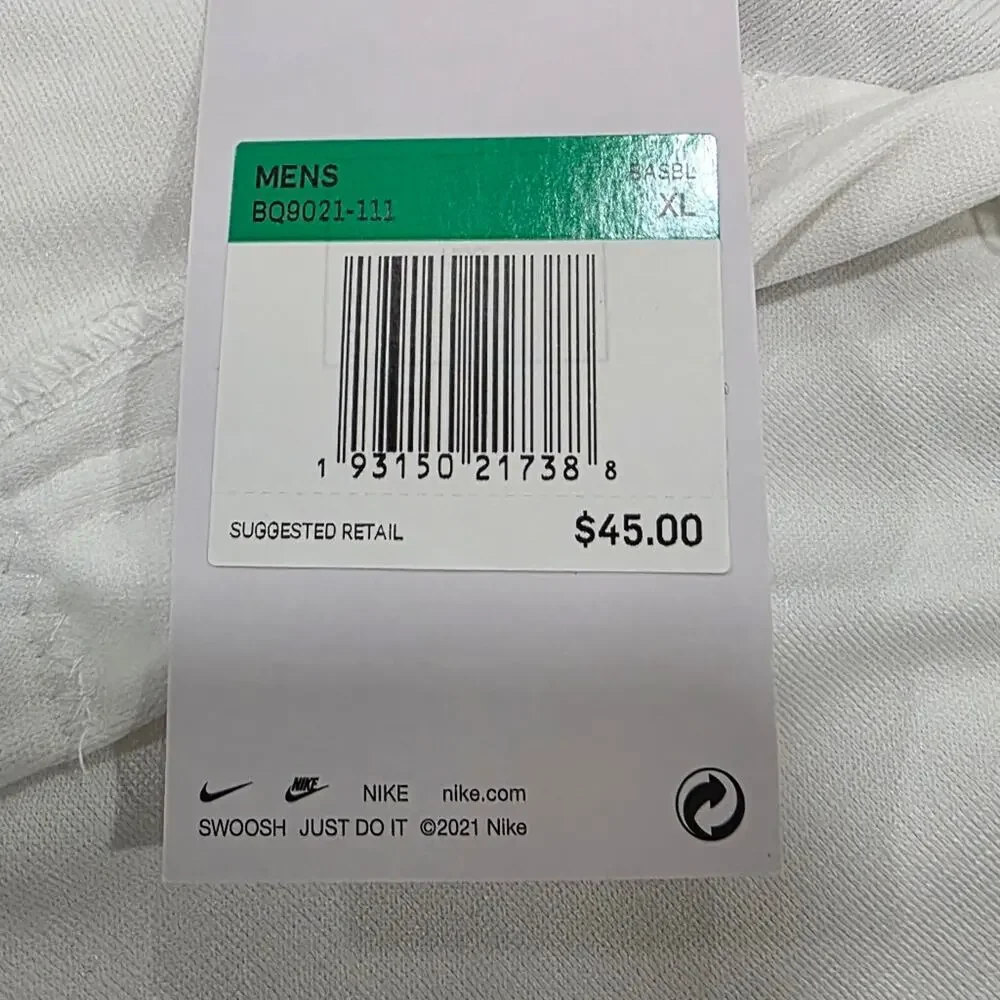 NWT Nike Vapor Select Piped Baseball Pants Mens XL White Green BQ9021-111
